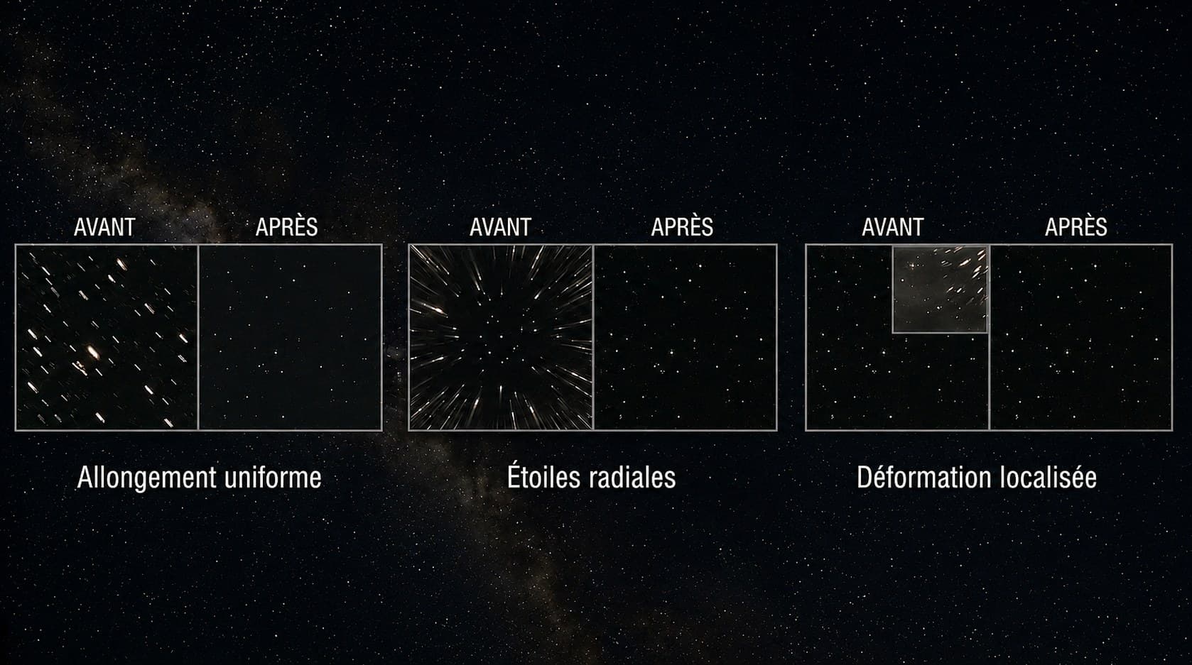 Étoiles allongées en astrophoto : causes et solutions